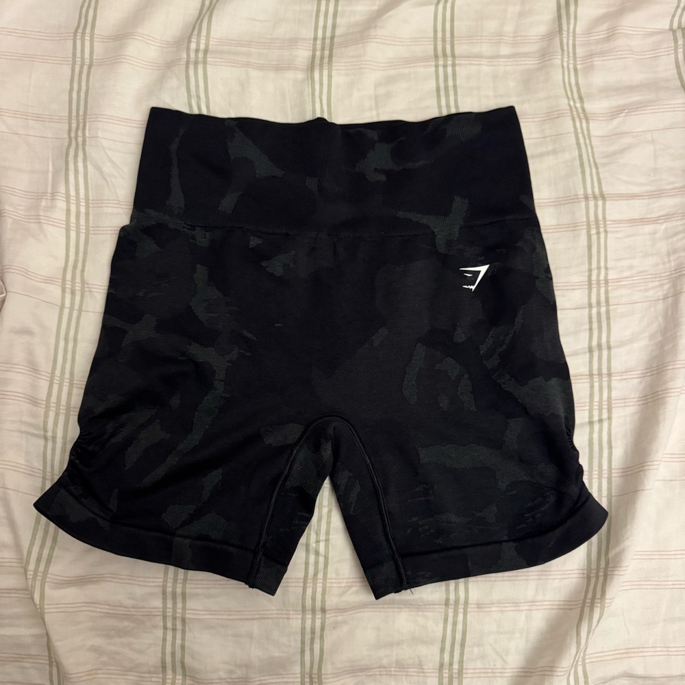 Gymshark Black Camo Athletic Shorts